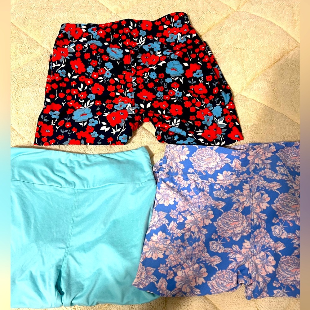 3 Pairs Of Lularoe Leggings Size Os (One Size) Nw… - image 1